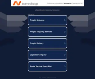 Atlanticexpresscouriers.com(Transportation &amp; Agency Template) Screenshot