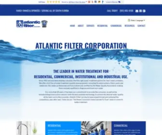 AtlanticFilter.com(Water Filtration Systems West Palm Beach) Screenshot