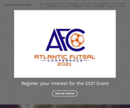 AtlanticFutsalconference.com(Atlantic Futsal Conference 2021) Screenshot
