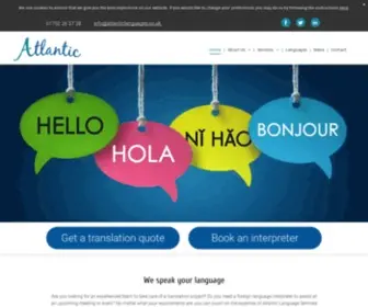 Atlanticlanguages.co.uk(Your specialist in languages) Screenshot