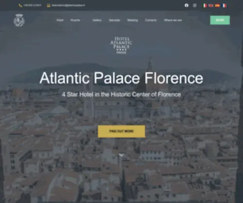 AtlanticPalace.it(Hotel 4 Stelle nel Centro Storico di Firenze) Screenshot