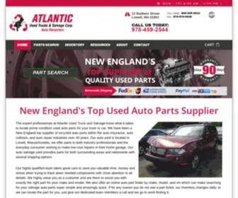 Atlanticsalvage.com(New Englands Top Used Auto Parts Supplier) Screenshot