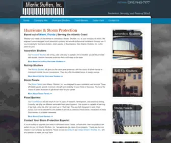 Atlanticshutters.com(Accordion & Hurricane Shutters) Screenshot
