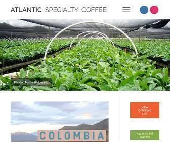 Atlanticspecialtycoffee.com(Specialty Green Coffee Importers) Screenshot