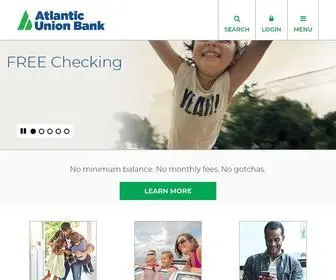 Atlanticunionbank.com(Personal Banking) Screenshot