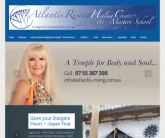 Atlantis-Rising.com.au(Atlantis Rising Healing Center and Mystery School) Screenshot
