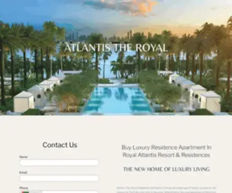 Atlantis-Theroyal.com(Atlantis The Royal Residences) Screenshot