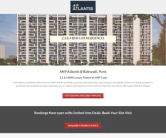 Atlantisbalewadi.com(2,3 & 4 BHK Luxury Apartments by ANP Corp) Screenshot