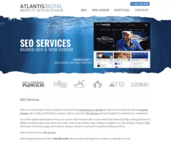 Atlantisdigital.ca(Barrie SEO Services & Web Design) Screenshot