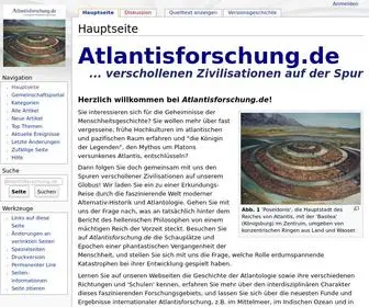 Atlantisforschung.de(Hauptseite) Screenshot