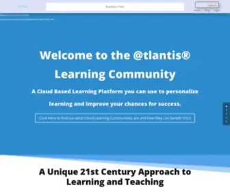 Atlantislearningcommunity.org(Atlantis Online Education Learning Community) Screenshot