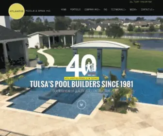 Atlantispoolsandspasinc.com(Tulsa's pool builder) Screenshot