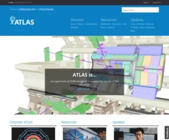 Atlas.cern(ATLAS Experiment at CERN) Screenshot