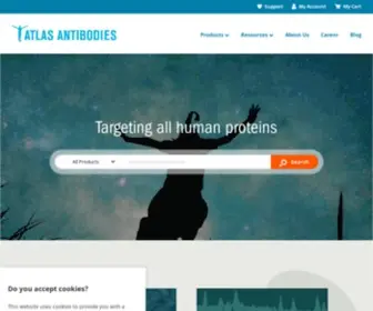 Atlasantibodies.com(Atlas Antibodies) Screenshot