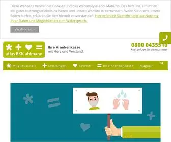 Atlasbkkahlmann.de(Weil Gesundheit das Wertvollste im Leben ist) Screenshot