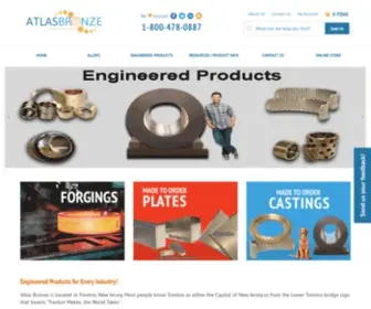 Atlasbronze.com(Bronze, Copper & Brass Products Distributor) Screenshot
