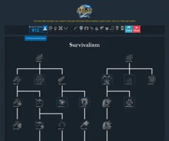 Atlascalculator.com(Atlas Skill Calculator) Screenshot