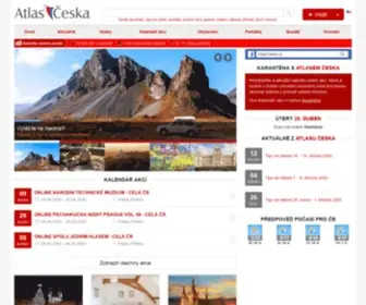 Atlasceska.cz(Turistický průvodce po České republice) Screenshot