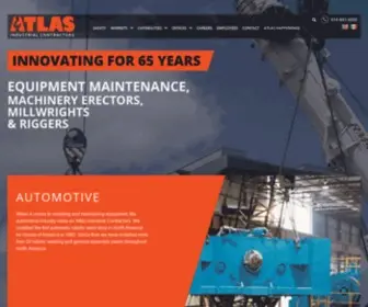 Atlascos.com(Atlas Industrial Contractors) Screenshot