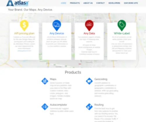 Atlasct.co.il(Atlas Cartographic Technologies) Screenshot