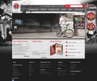 Atlascycles.co.in(Atlas Welcome to Atlus) Screenshot