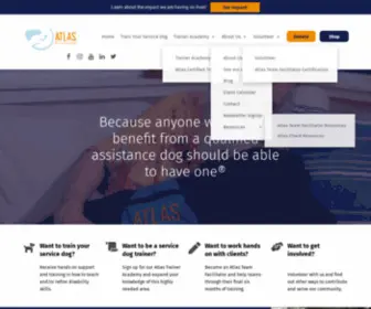 Atlasdog.org(Atlas Assistance Dogs) Screenshot