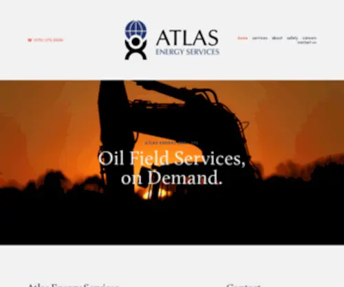 AtlasenergysvCS.com(Atlas Energy Services) Screenshot