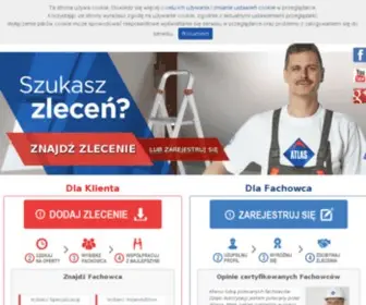 Atlasfachowca.pl(ATLAS Fachowca to praktyczny przewodnik po świecie remontowo) Screenshot