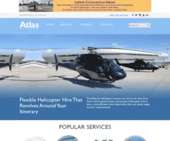 Atlashelicopters.co.uk(Specialists in helicopter charters and complex itineraries since 2001. Everything) Screenshot