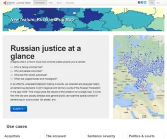 Atlasjustice.com(Russian Criminal Justice Atlas) Screenshot