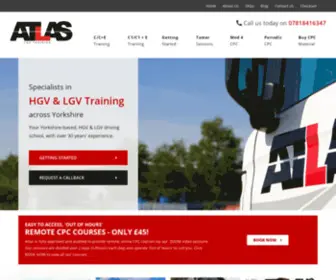 AtlaslgVtraining.co.uk(Atlas LGV Training) Screenshot