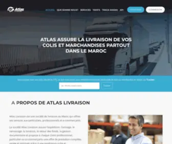 Atlaslivraison.ma(Atlas Livraison est une société de livraison au Maroc qui offres ses services aux particuliers) Screenshot