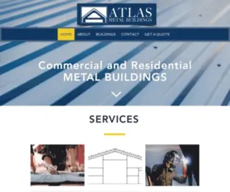 Atlasmetalbuildings.com(Metal Buildings) Screenshot