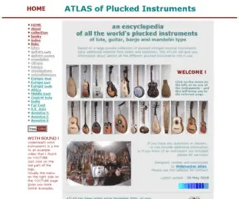 Atlasofpluckedinstruments.com(ATLAS of Plucked Instruments) Screenshot