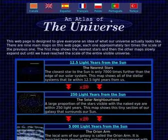 Atlasoftheuniverse.com(An Atlas of The Universe) Screenshot