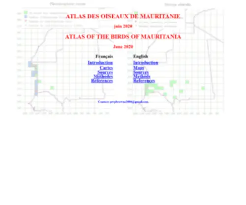 Atlasornmau.org(ATLAS OF THE BIRDS OF) Screenshot