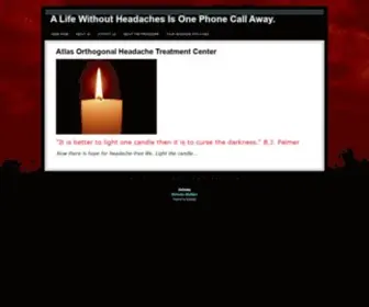 Atlasorthogonalheadachecenter.com(Atlas Orthogonal Headache Treatment Center) Screenshot