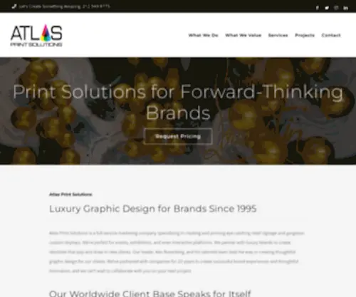 Atlasprintsolutions.com(Brand Activation) Screenshot