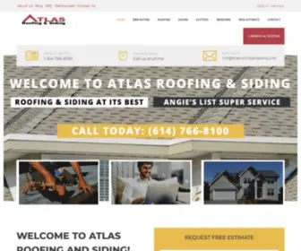 Atlasroofingandsiding.com(Roofing Contractor) Screenshot