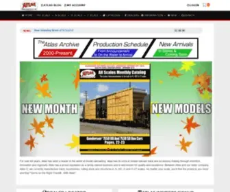 Atlasrr.com(The Atlas Model Railroad Company Online Store) Screenshot