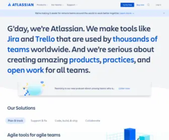 Atlassian.info(Collaboration software for software) Screenshot