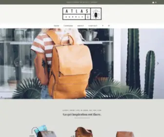 Atlassupply.co(Luxury luggage for creatives who won't stay put) Screenshot