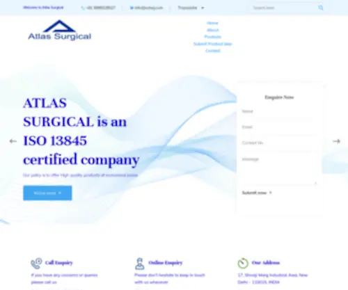 Atlassurgicalindia.com(Atlas Surgical) Screenshot