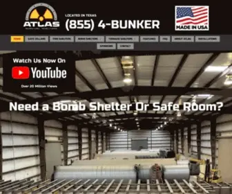 Atlassurvivalshelters.com(Best Underground Steel Fallout Shelters & Bomb Shelters In The Industry) Screenshot