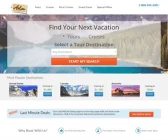 Atlastravelweb.com(Atlas Cruises and Tours) Screenshot