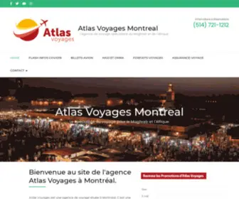 Atlasvoyages.ca(Atlas Voyages Montreal) Screenshot