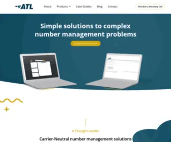 ATLC.ca(Carrier-Neutral number management solutions) Screenshot