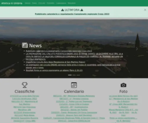 Atleticainumbria.it(Atletica in Umbria) Screenshot