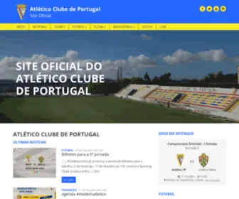 Atleticocp.pt(Atlético Clube de Portugal) Screenshot