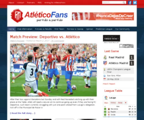 Atleticofans.com(AtléticoFans) Screenshot